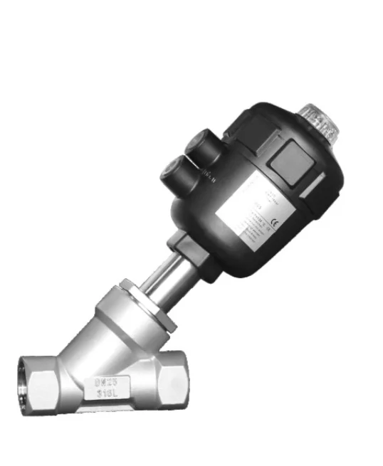 High performance stainless steel DN40 SS304 BSP thread angle seat valve