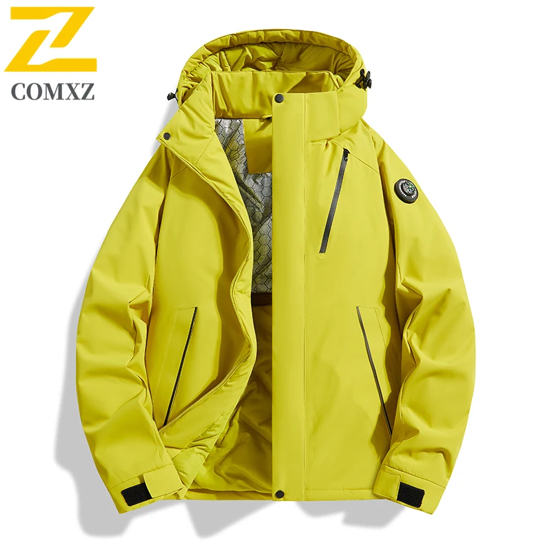 

2025 New Men Cotton Jacket Autumn Winter Outdoor Windproof Waterproof Cold Proof Sports Coat Graphene Warm Charge Cotton Jacket