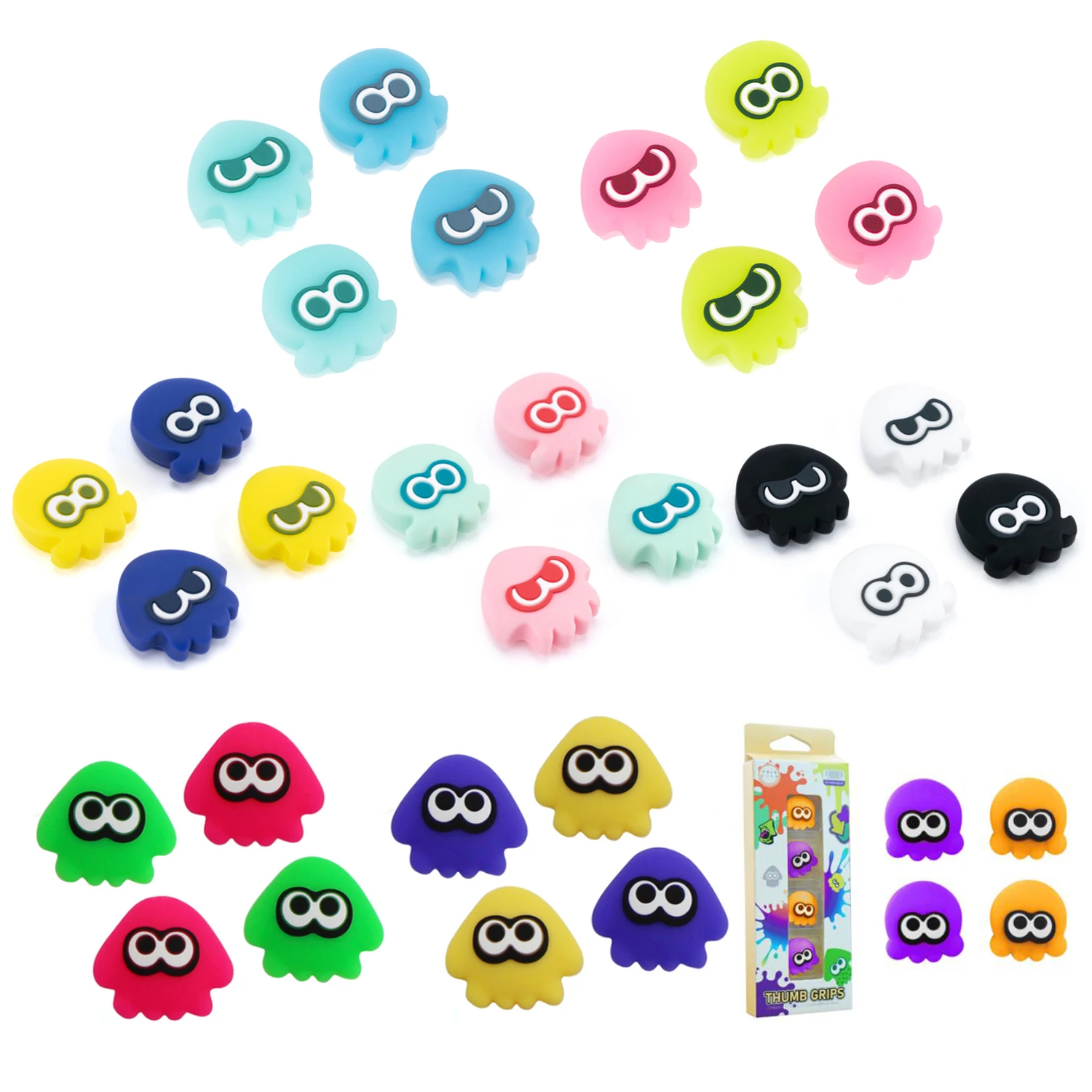 Octopus Squid Silicone Thumbstick Case Joystick Cover For Nintendo Switch Oled NS Lite Joy-con Controller Thumb Stick Grip Cap