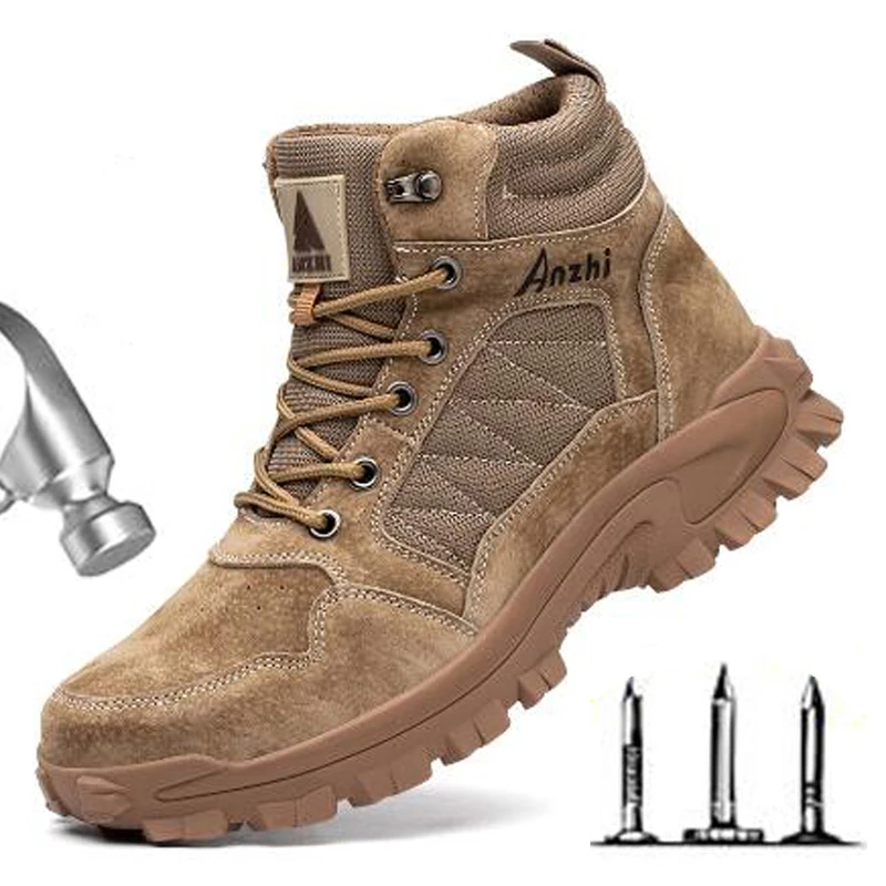 Winter Work Shoes Safety Boots Anti-smash Anti-stab Work Shoes Sneakers Steel Toe Shoes Male Work Boot Indestructible M023