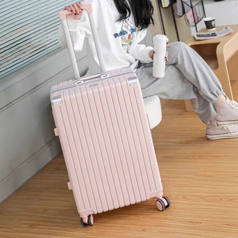 New Luggage Cup Holder Password Suitcase Female Trolley Case Travel Bags 20\