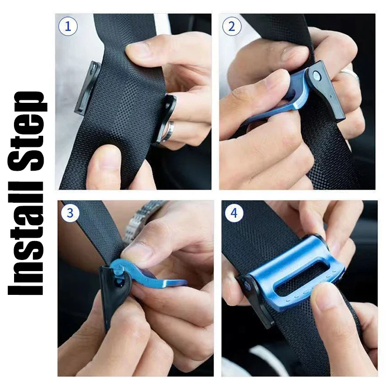 2Pc Car Safety Belt Buckle Clip Plastic Adjustable Car Seat Belt Buckle Clip Luminous Seatbelt Adjuster Stopper Auto Accessories