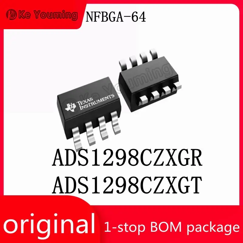 1PCS ADS1298CZXGR ADS1298CZXGT NFBGA-64, Distribution order Supporting Electronic Components, Analog-to-Digital Converter, ADC