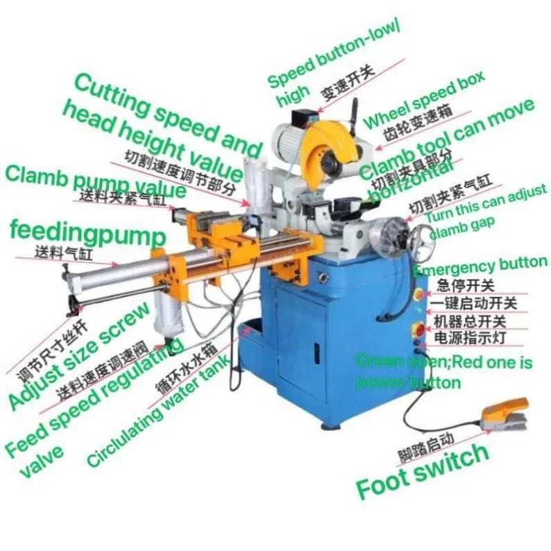 Low price MC-315BC pipe cutting machine with automatic wire feeding, automatic numerical control pipe cutting machine
