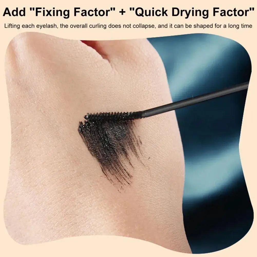 Mascara impermeabile allunga l'estensione delle ciglia Mascara in fibra di seta nera Trucco femminile Mascara cosmetico impermeabile