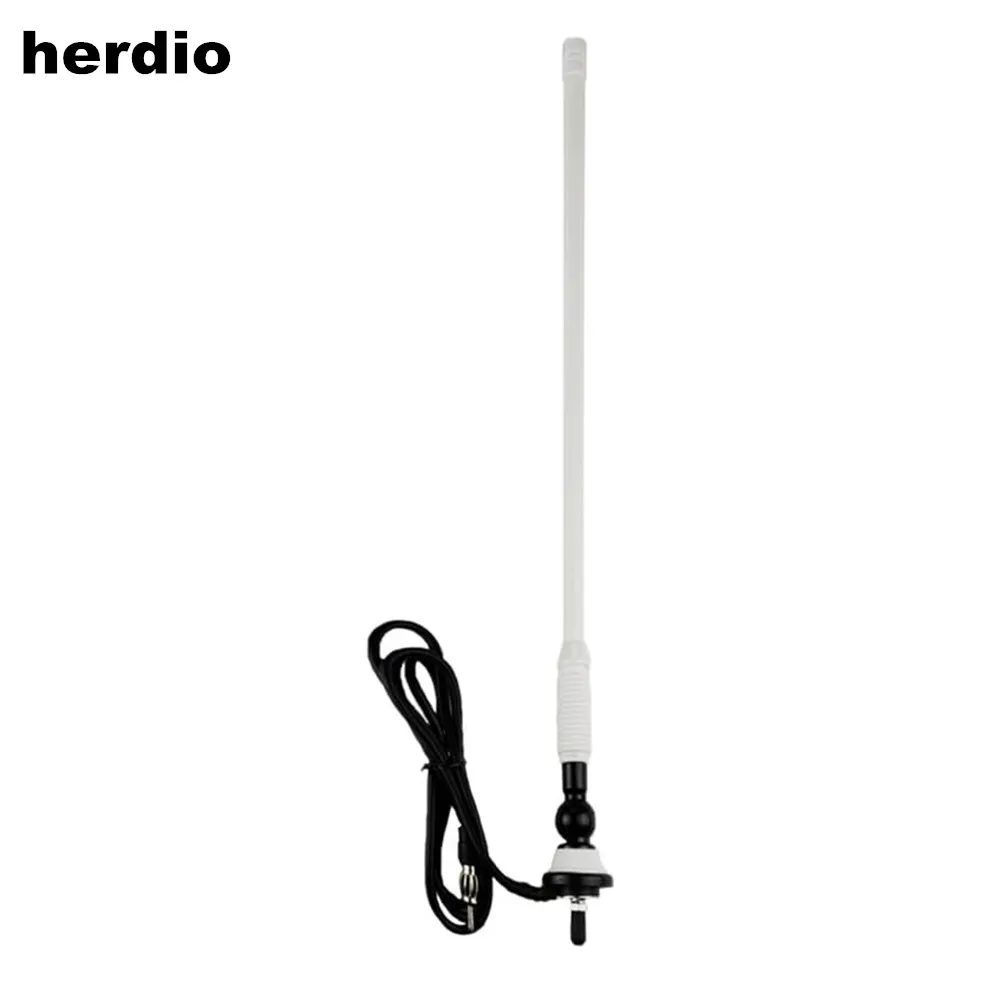 Herdio Waterproof Marine Antenna Rubber Duck Dipole Flexible Mast FM AM Antenna for Boat Radio Car ATV UTV RZR SPA