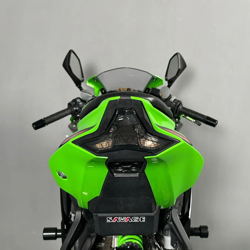 2024 LED 테일 브레이크 라이트, 가와사키 닌자 ZX10R ZX4R ZX25R 오토바이 통합 방향 지시등, 미등 정지 램프