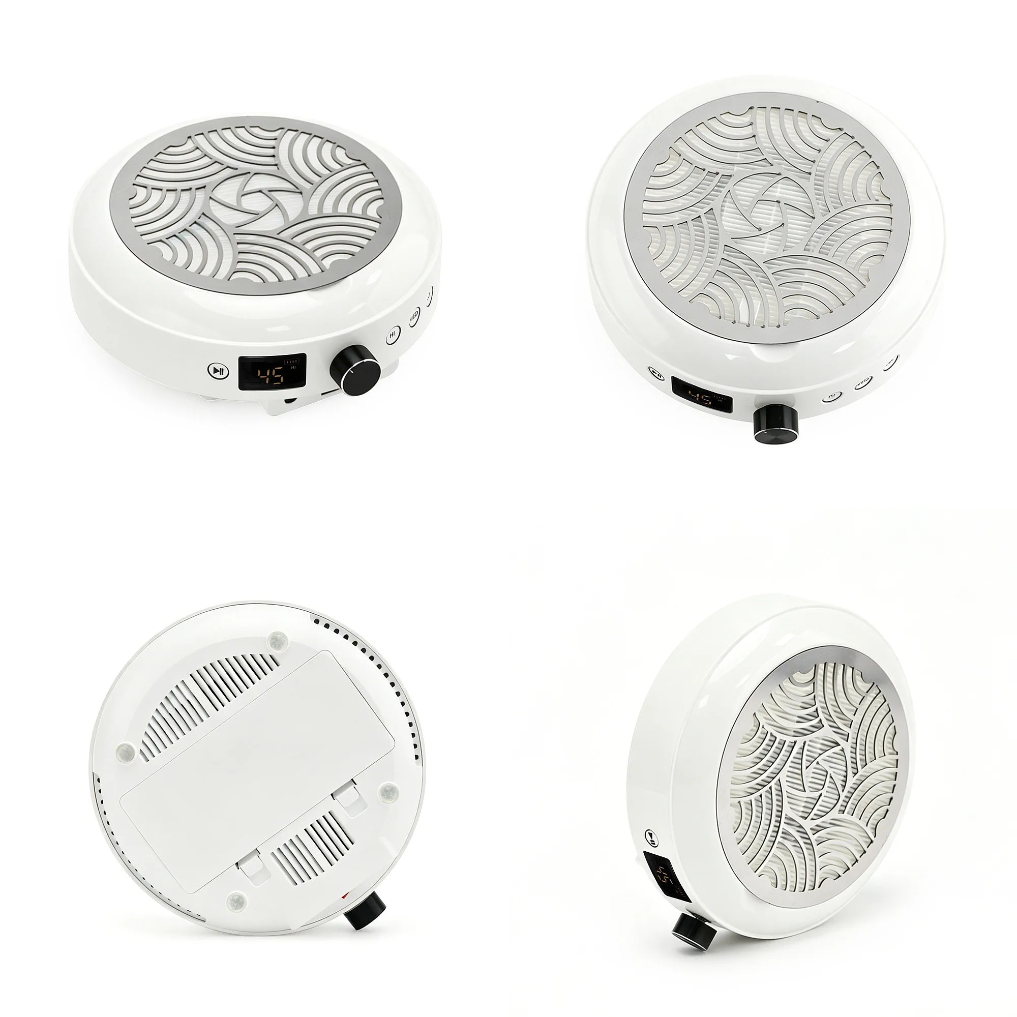 Rechargeable Nail Dust Collector 85W Brushless Motor Strong Power Suction With 3 Speed Fan for Nail Technician
