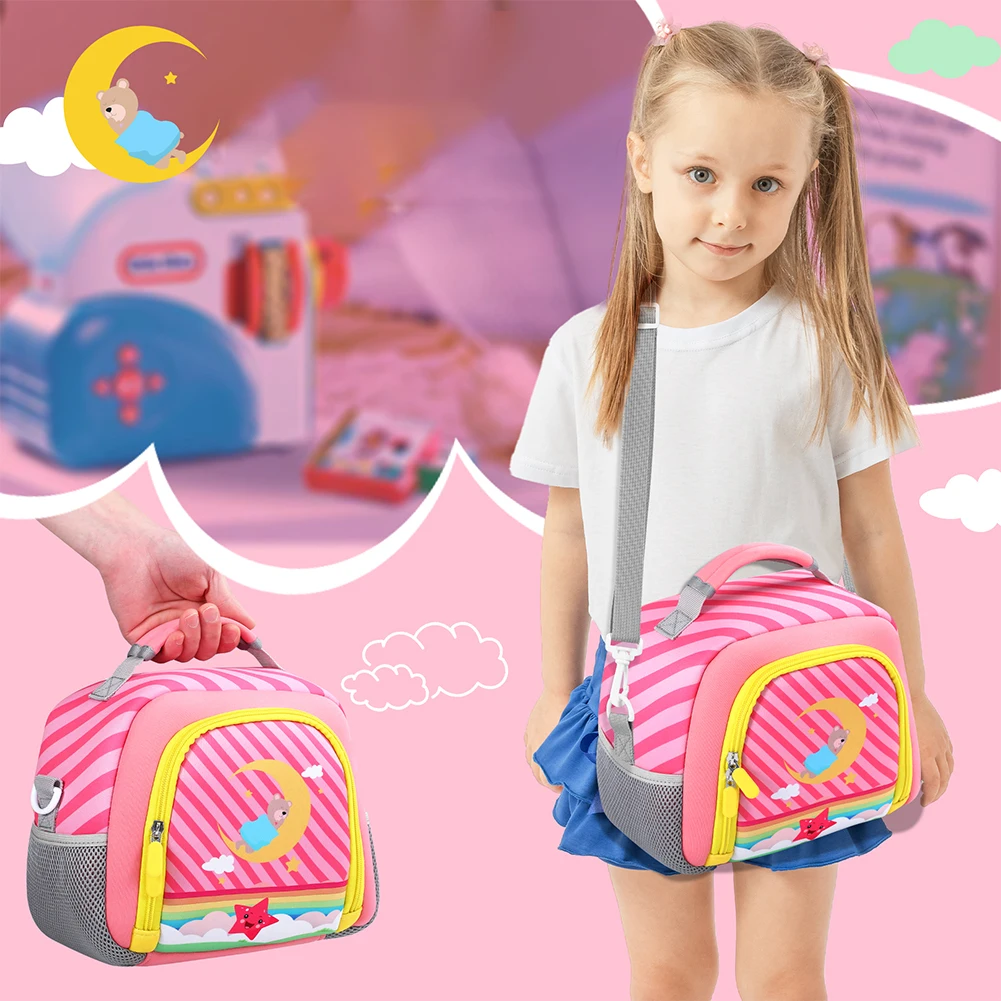 Сумочка с боковым сетчатым карманом и двойной молнией для Yoto Player (3-го поколения) Музыкальный плеер для стартового набора аудиоплеера Toniebox