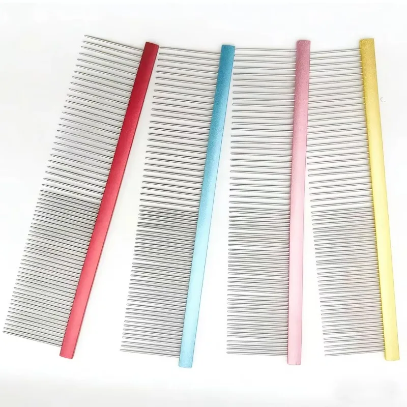 

10pcs Stainless Steel Dog & Cat Grooming Comb-Professional Pet Salon Use Convenient & Portable Factory Wholesale