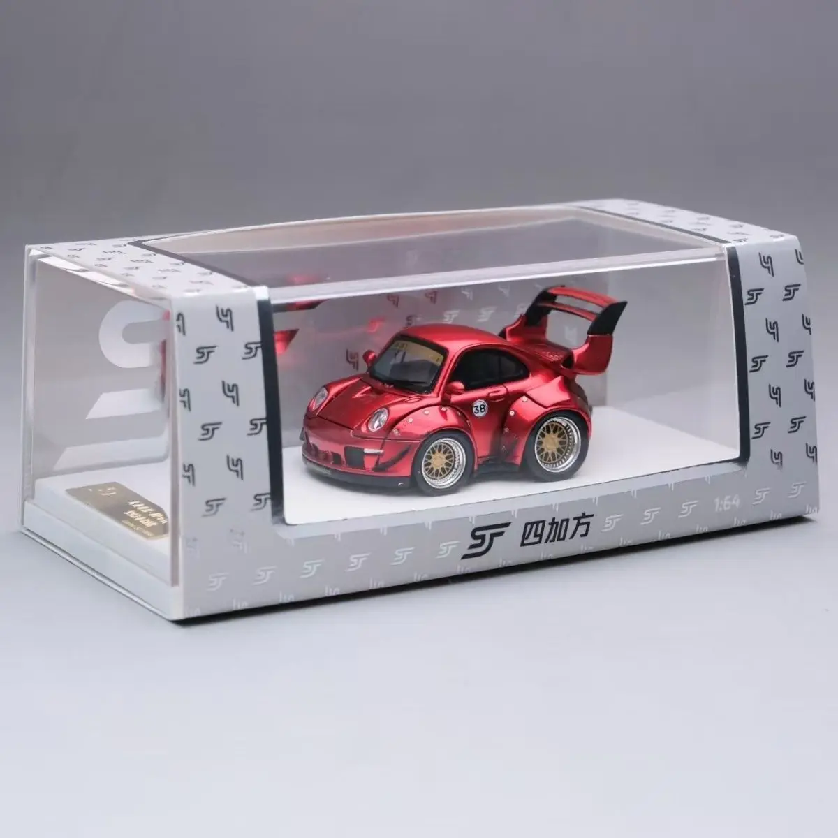 

Sjf Production Limited To 499 Resin Material 1/64 Ratio Porsche 993RWB High Tail New Spot Q Car Egg Car