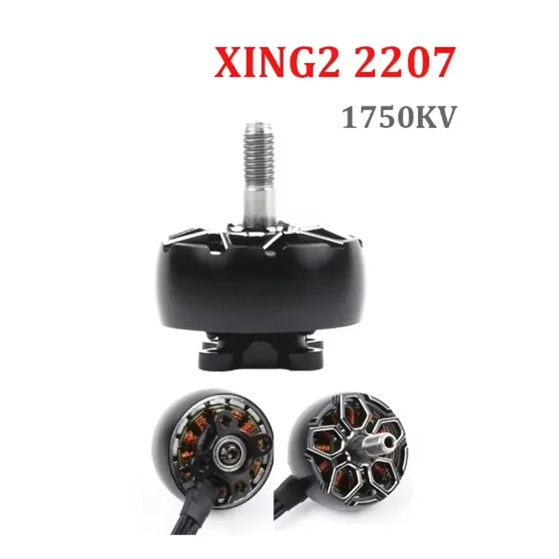 

iFlight XING2 2207 1750KV 6S FPV Motor - Unibell Design, 5mm Titanium Alloy Shaft - Compatible with Nazgul Evoque F5 FPV Drone