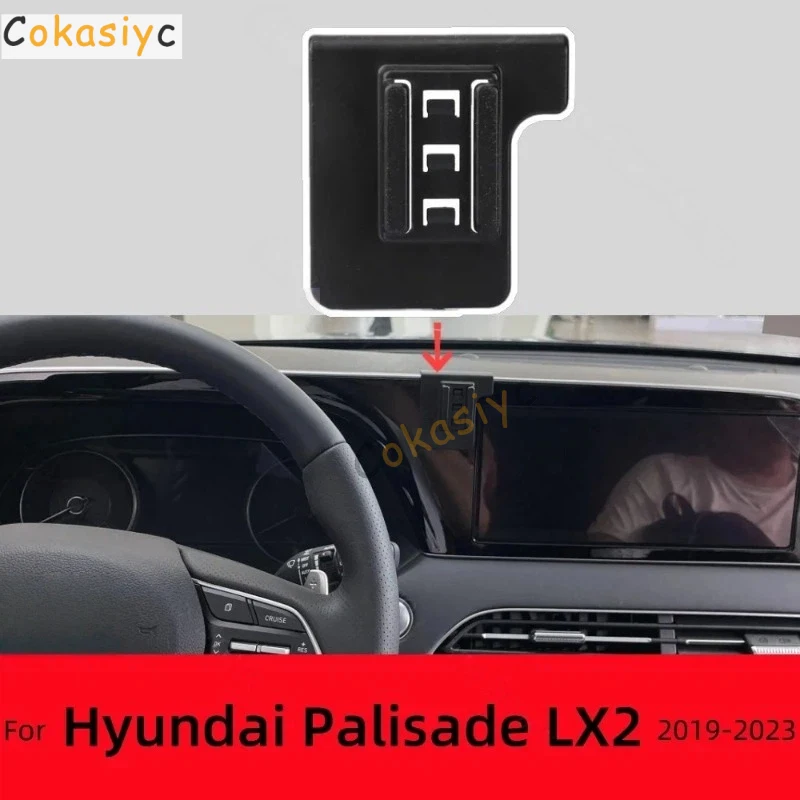 Suporte para carro para Hyundai Palisade LX2 2019-2023 2020 2021, suporte para telefone de carro, base fixa especial, acessórios de carregamento sem f