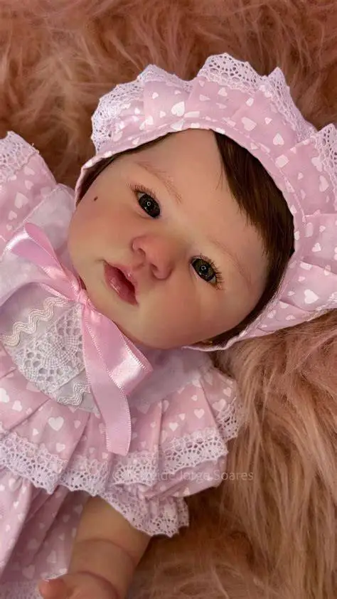 With Visible Veins Hand Rooted Hair Lifelike Reborn Abigail Doll Kit 18inch Multiple Layers Painting Unassembled Doll Parts