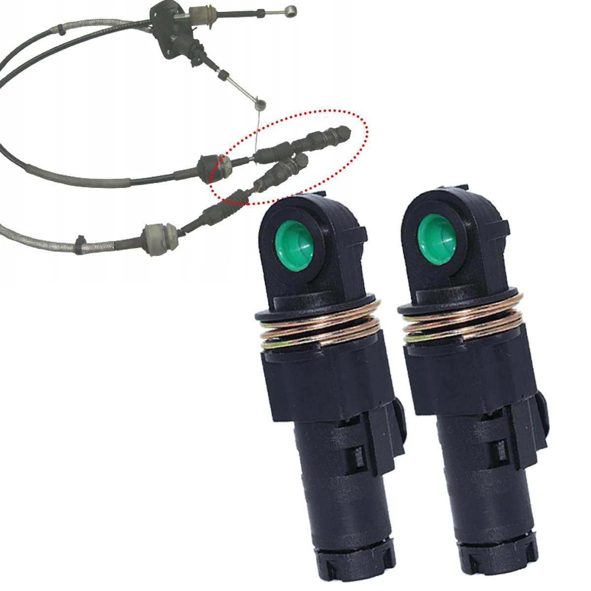 

For Iveco Daily V VI IV 2006-2011 Manual Gearbox Shift Cable Linkage Bushing Lever Selector Connect Both End Replacement Part