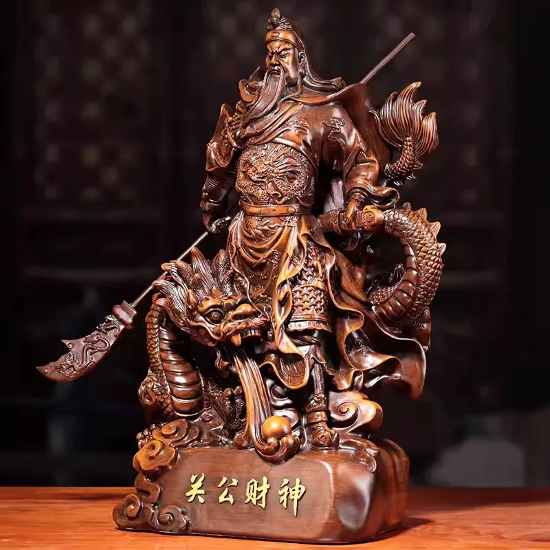 Guan Gong Statue for Home Decoration, Buddhist Resin Crafts, Buddha Statue, Wu Caishen Gift for Store Opening view 3