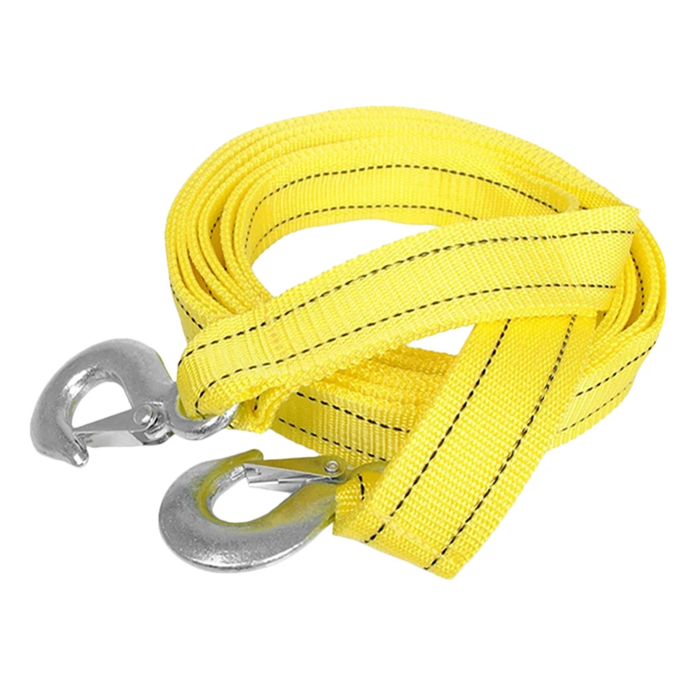

Heavy Duty Nylon Towing Rope with Solid Metal Hooks for Car Truck Trailer Recovery Winch Pulling Safety Strap Tow Strap