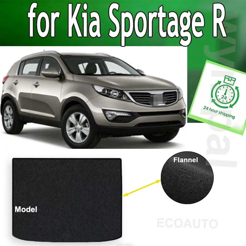 

TREADFIT Rear Trunk Mats For Kia Sportage R 2011-2017 Boot Cargo Liner Tray Trunk Pads