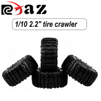 RCXAZ 4Pcs 2.2 Inch 125mm 133mm 1/10 RC Rock Crawler Tires for 1:10 Rock Axial Wraith RR10 TRX-4 RC Rock Crawler Jeep Truck