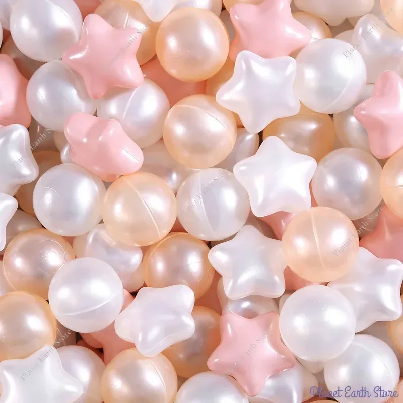 50/100pcs Colorful Plastic Ball Pit Balls Ocean Ball Fillers for Kids Toddler Sensory Toys Party Decorations Children's Gifts