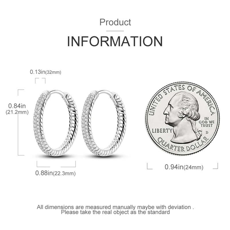 Charms Doppel-Creolen für Frauen, 100 % 925er Silber, kubischer Zirkon, Herz, Stern, Mond, Ohrringe, eleganter Geburtstagsschmuck, Geschenke – Detail 13