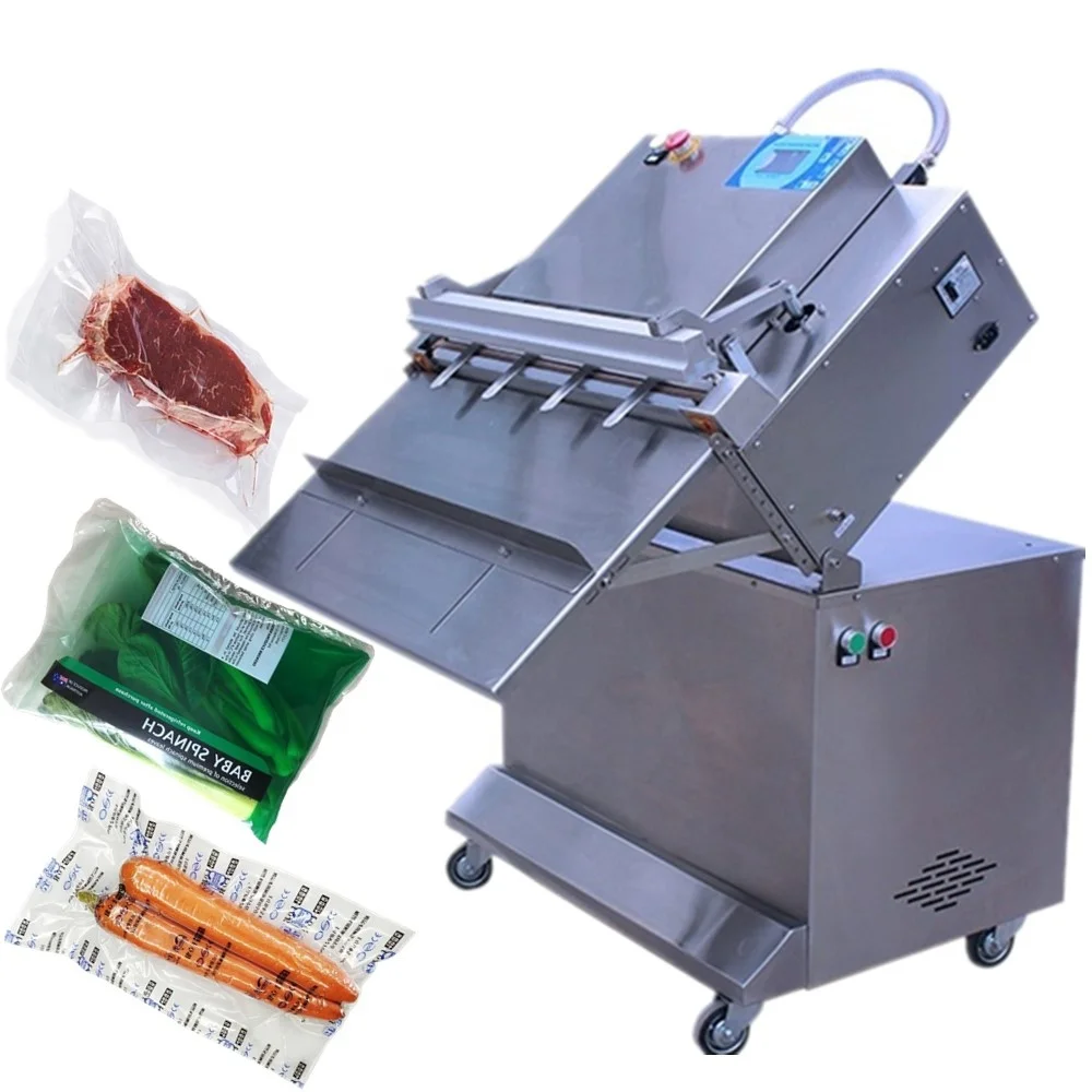 

Zhengjiang Wenzhou Modified Atmosphere Vacuum Sealer Machine Nitrogen Fill Fruit Vegetable Vacuum Packing for Bags Pouches Foil