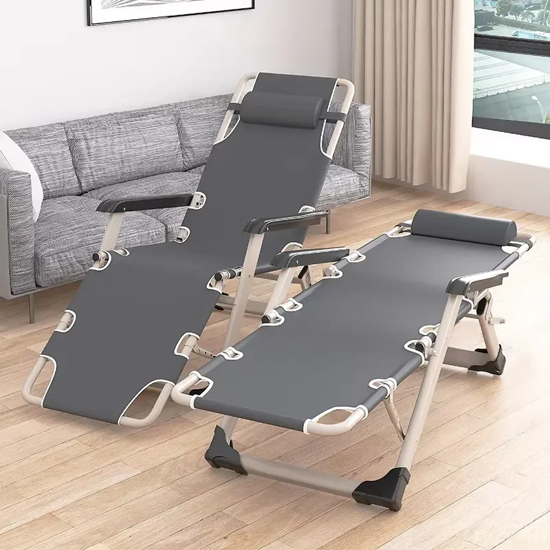 Modern Folding Chair Outdoor Metal Chair with Adjustable Headrest Zero Gravity Beach Chair