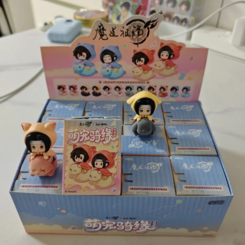 Original Mo Dao Zu Shi Cute Pet Ride Affinity Series Mini Blind Box Wei Wuxian Lan Wangji Mystery Box Anime Figure Kid Gifts