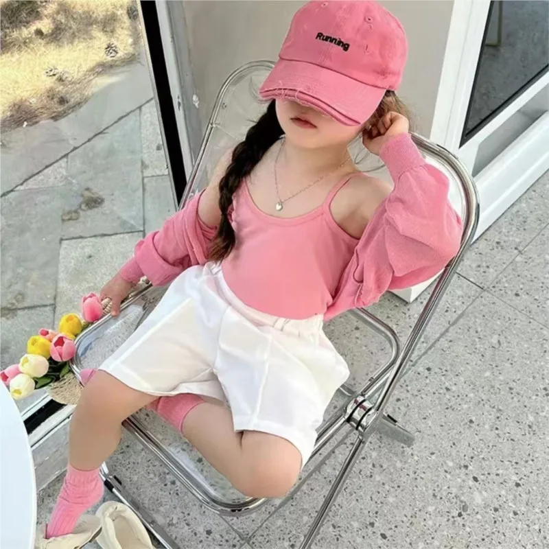 Fashion Summer Family Matching Cardigan Sun Mosquito Protection Infant Toddler Mom Daughter Son Jacket Air Conditioner Clothes