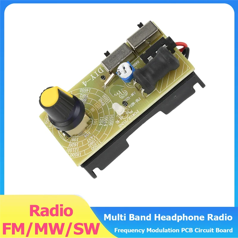 풀-FM/MW/SW 멀티 밴드 헤드폰 라디오 주파수 변조 PCB 회로 기판 DIY 중파 단파 FM 라디오 모듈