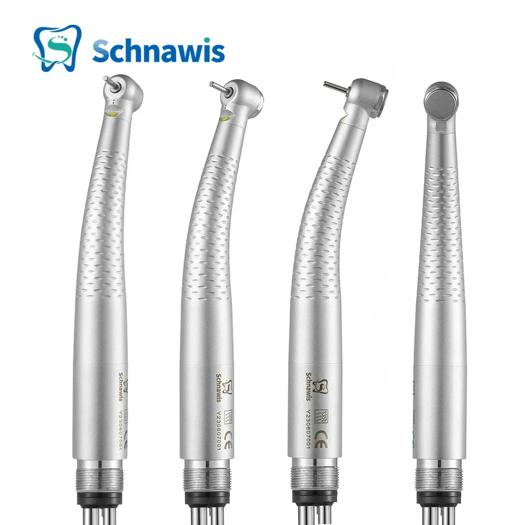 LED Dental High Speed Handpiece Dentistry Air Turbine Handpiece with Single Water Sprays Handpiece 2/4Hole Dentist Instrument