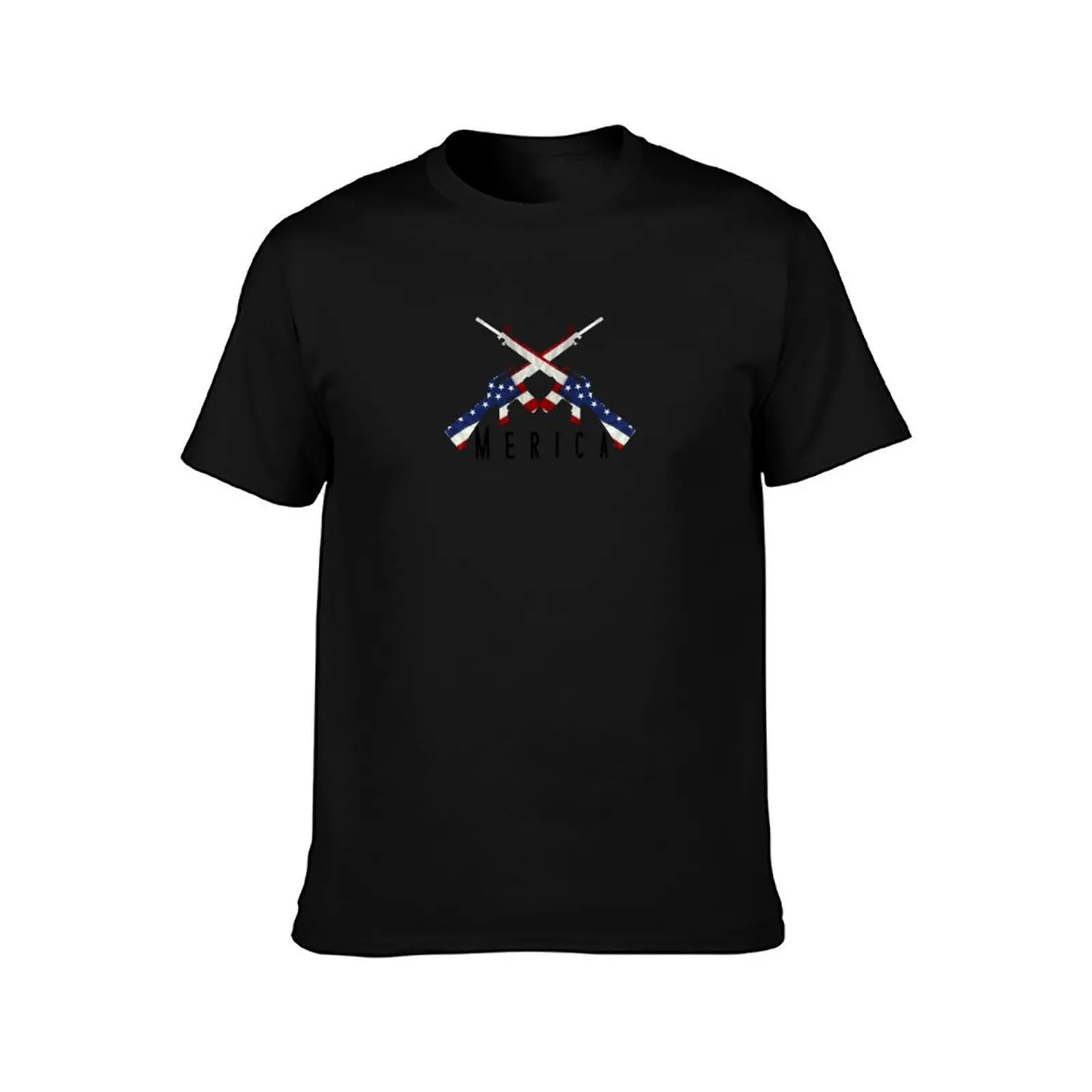 Merica T-Shirt Summer Casual Cotton Tee Oversized Streetwear Tops Vintage Graphic Print Loose Fit Short Sleeve 100% Cotton