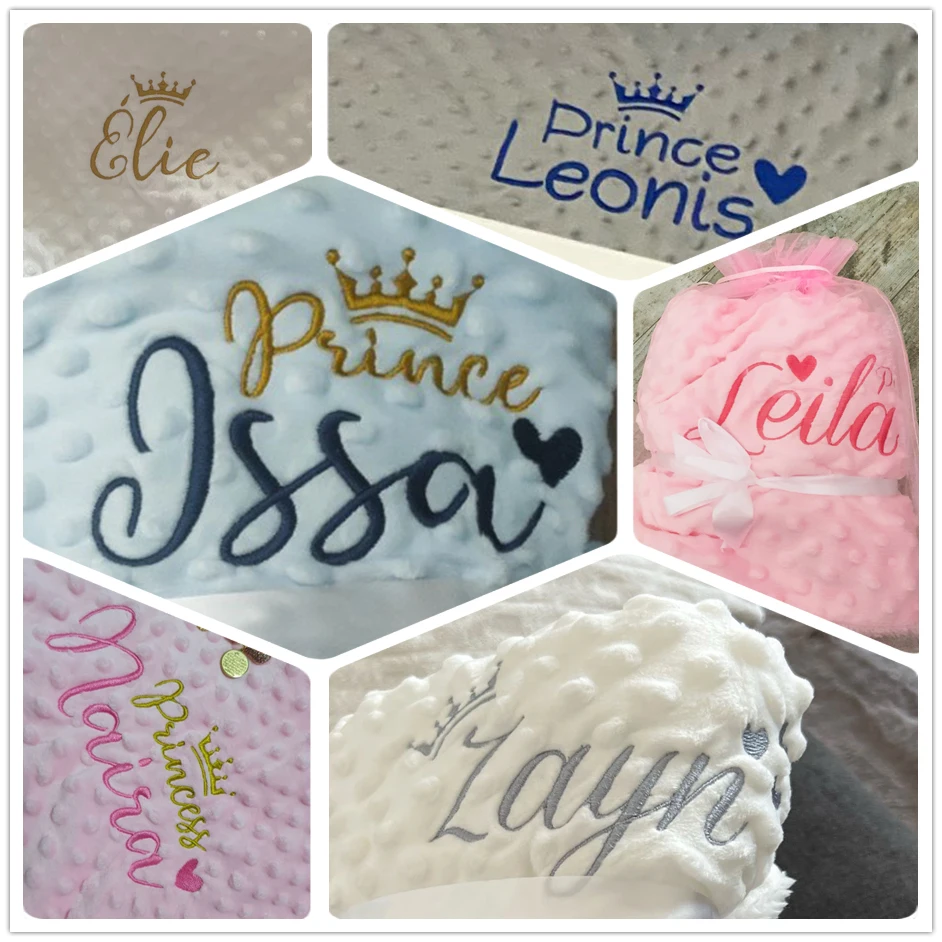 Naam Gepersonaliseerde Custom Roze Fleece Pasgeboren Baby Dekens Voor Baby Wieg Kinderwagen Deken Verjaardagscadeau Voor Pasgeboren Meisjes Jongens