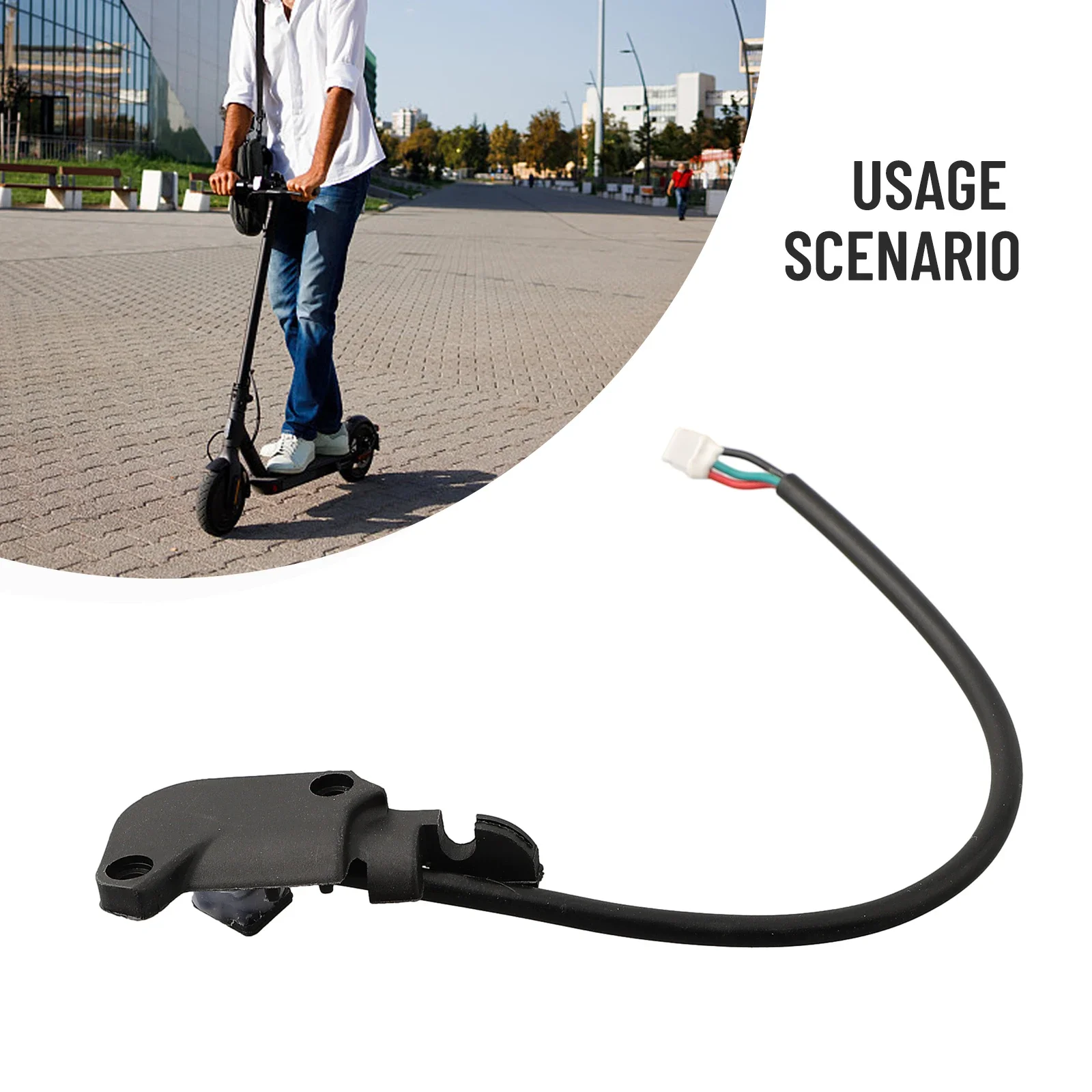 Scooter Eléctrico Hall Line Scooter Eléctrico Scooter Eléctrico Negro Fácil Instalación Goma + Plástico + Metal Venta Caliente Nuevo