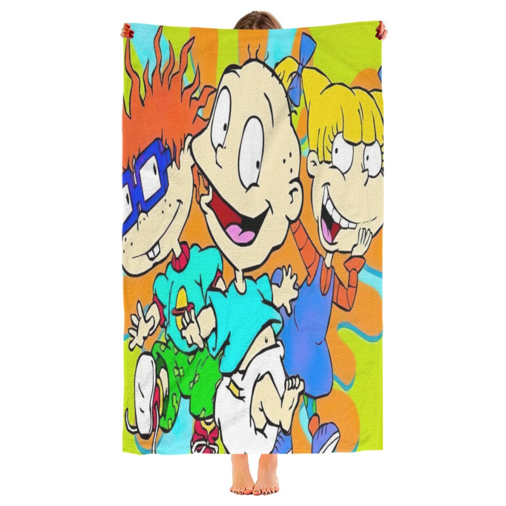 

Quick Drying Beach Towels CARTOON R-RUGRATS Oversized 30x60inch Printing Towel Super Absorbent Pool Towel Blanket