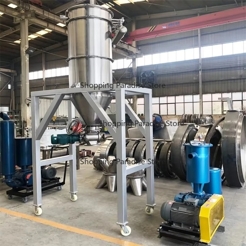 Customized High-Quality Food-Grade Stainless Steel Rice Or Wheat Mill Hopper with Vacuum Conveyor for Kitchen