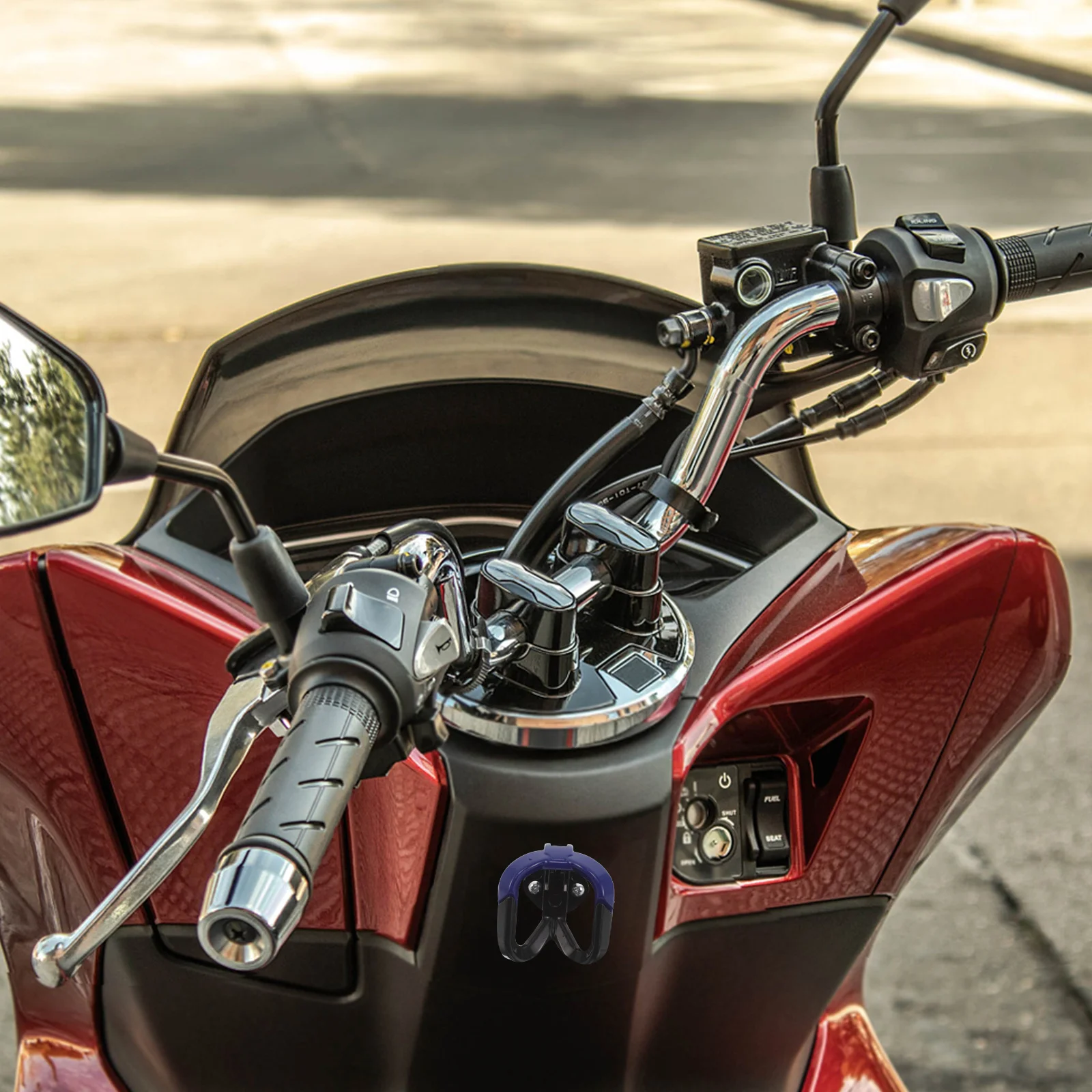 

Motorcycle Front Hook Heavy Duty Handlebar Hanger For Electric Scooter Dirtbike Universal Luggage Gloves Storage Wheel