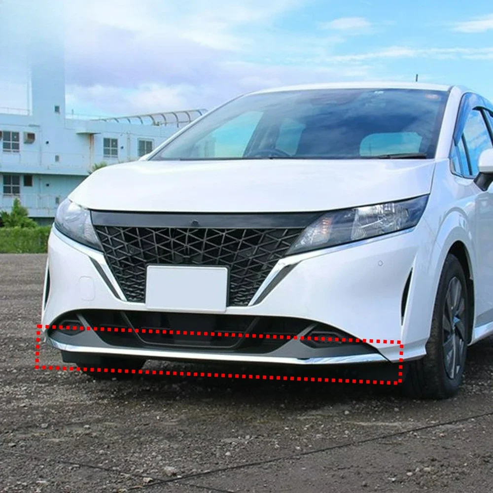 

For Nissan Note E13 2020 2021 2022 Front Bumper Anti Friction And Collision Strip Stainless Steel Front Lip Anti Scratch Strip