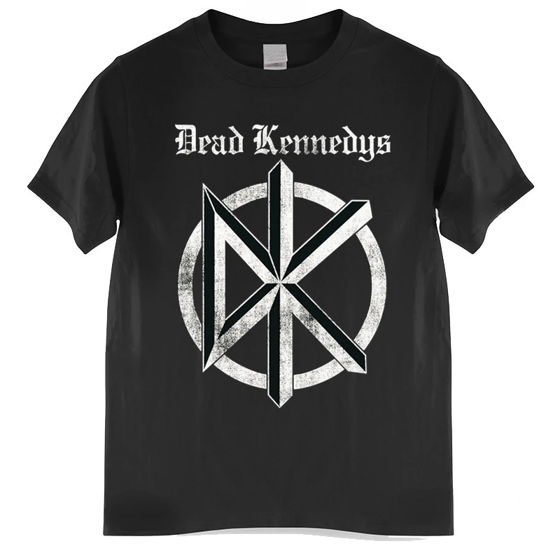 China Style Fashion Rock Authentic Dead Kennedys Distress Old English Vintage Logo Emblem T-shirt Band Symbol TShirt Ropa Hombre