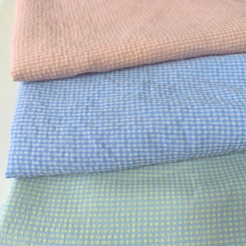 

Bubble Polyester Cotton Fabric Shirts Pajamas Clothes Tablecloths Skirts DIY Handmade Accessories