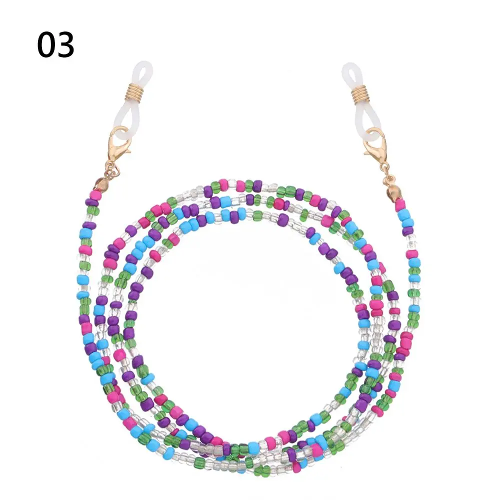 

Модный шейный ремешок для женщин, бусины, цепочки для очков, маска из бисера, ремешок для маски, цепочки, держатель для очков, ремешок