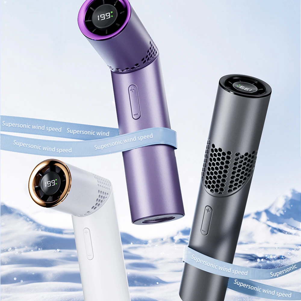 Foldable Handheld Small Fan Outdoor Mini High-Speed with 199 Levels Portable USB Charging Foldable Lipstick Mini Fan