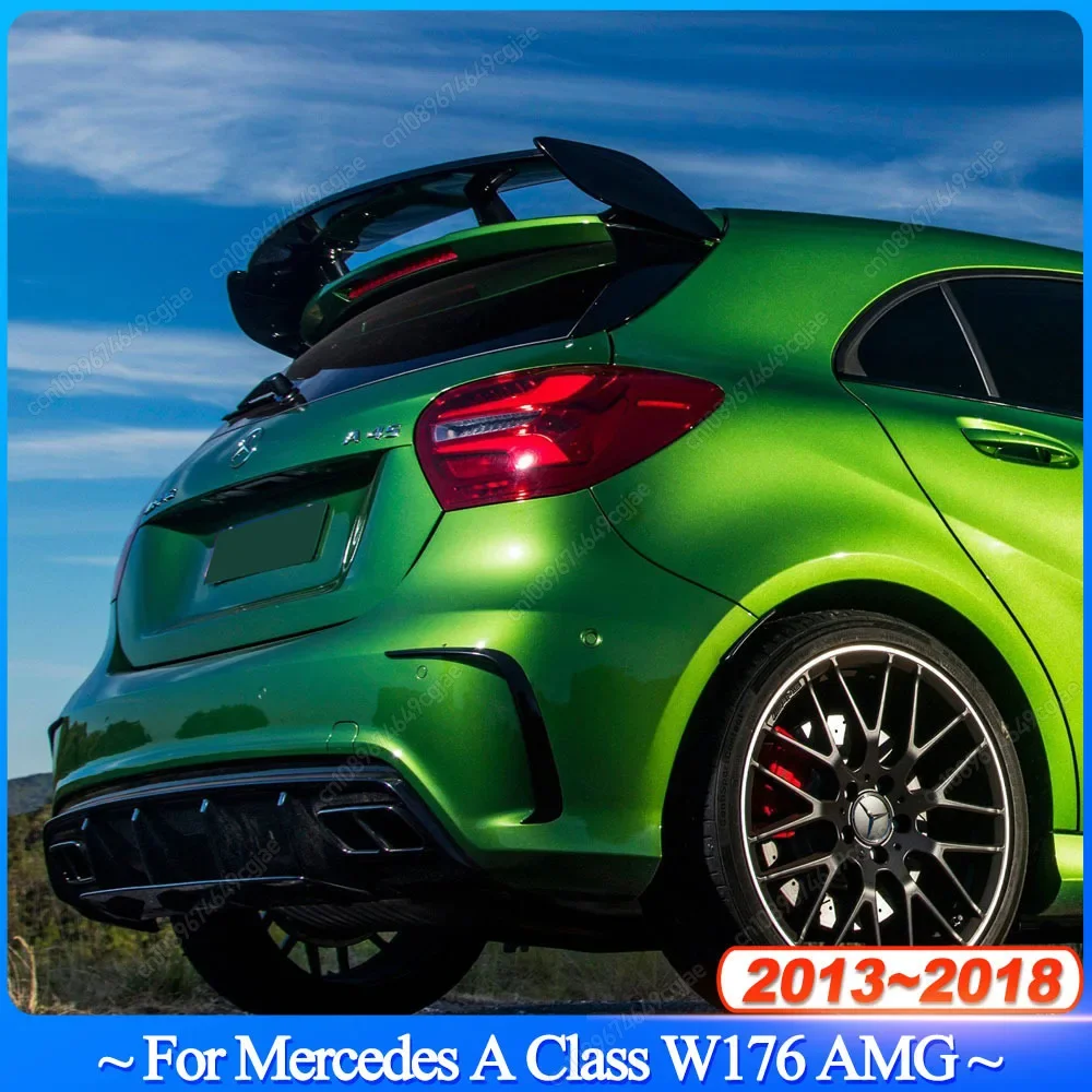 

Для Mercedes Benz A Class W176 A180 A200 A250 A260 A45 AMG 2013-2018 Хэтчбек задняя крыша багажник спойлер крылья Bodykits ABS тюнинг