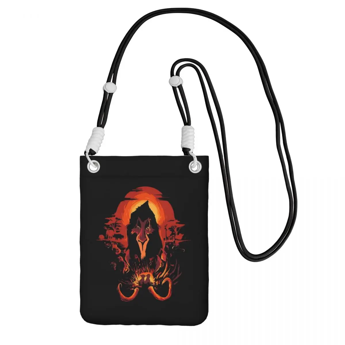 

Custom The Lion King Mobile Phone Bag for Men Women Musical Film Shoulder Crossbody Bag Lipstick Bag Mini Shoulder Purse Wallet