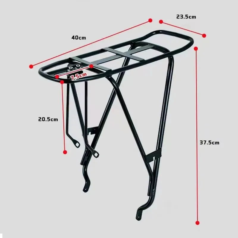 Portabiciclette nero all'ingrosso: bagaglio posteriore con trasporto, utilizzato per accessori in ferro massiccio
