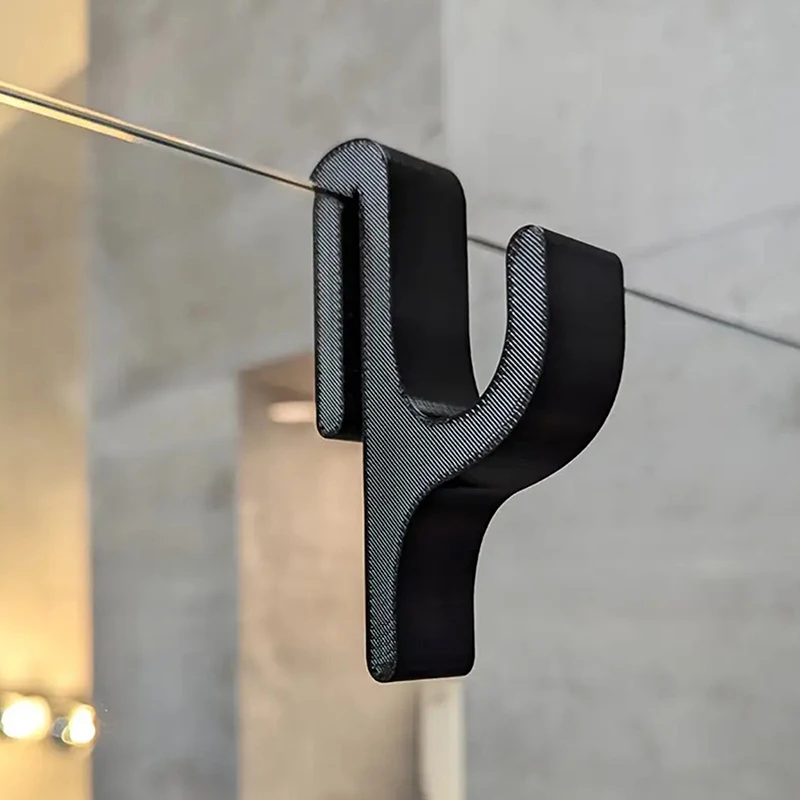 3D Shower Door Towel Hook For 8mm Glass Doors Bathroom Hanger For Clothes Towel Bathrobes Laundry Dormitory Apartment