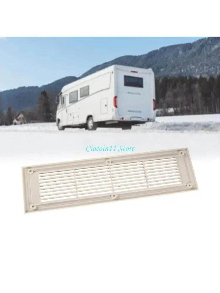 Y1UB Cream Coloured Air Vent Grille Ventilation Panel for Motor Home ProtectsAir Conditioning System Enhances Air Circulation