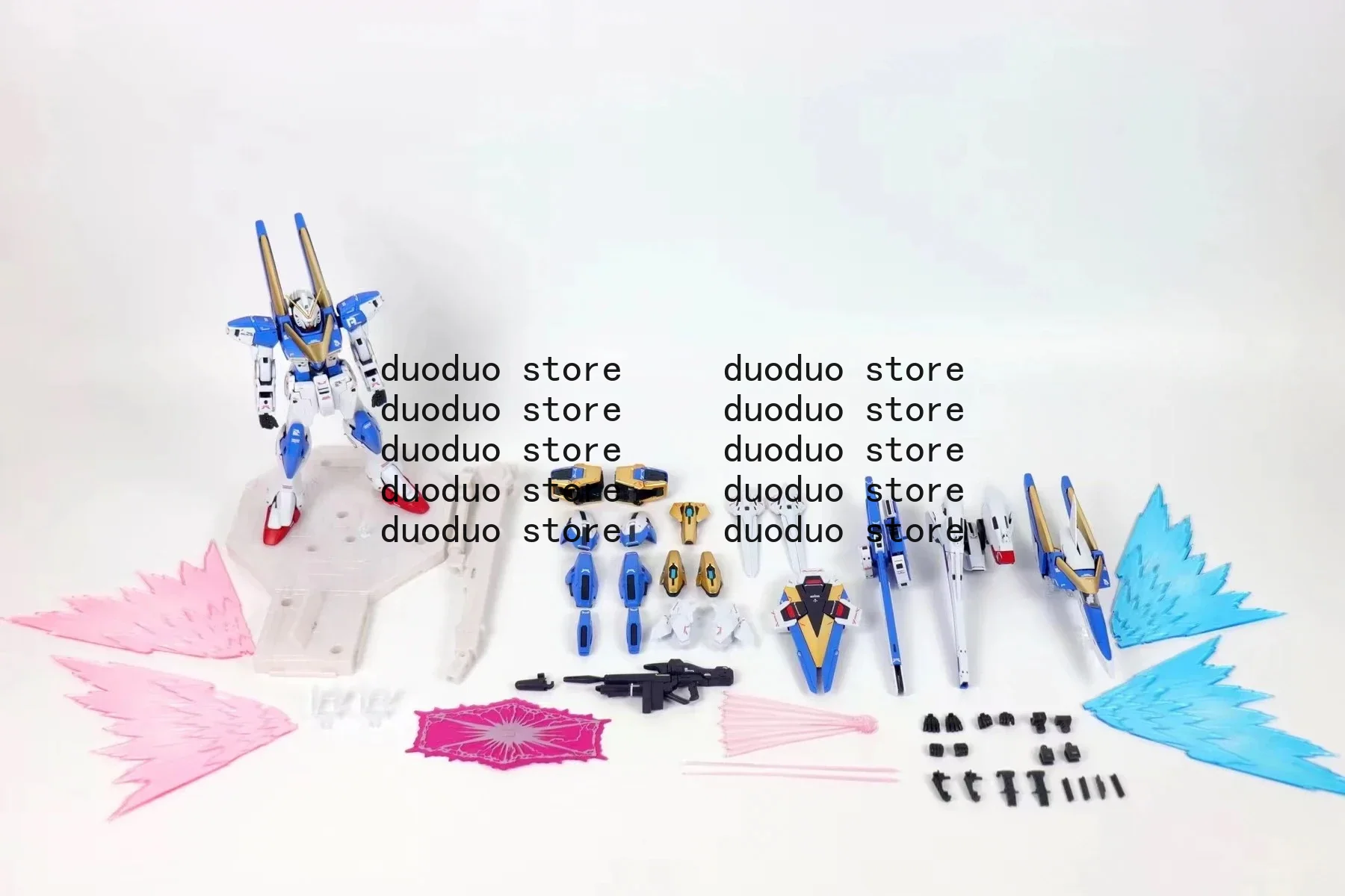 

NEW Daban 6655 MG 1/100 V2AB card version fully equipped Victory Gundam model plastic hobby toy with two-color wings and stand