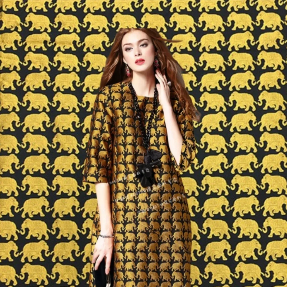 

Парчовая жаккардовая ткань, весна-осень-зима, платье с рисунком слона, сумка, ткань «сделай сам», модный дизайн, шить, оптовая продажа, материал на метр