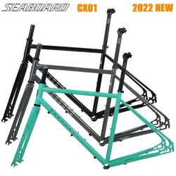 Seaboard CX01 Road Bicycle Disc Brake Steel Frame Flat Handle Curved Handle Universal Gravel Off-Road Bicycle Frame